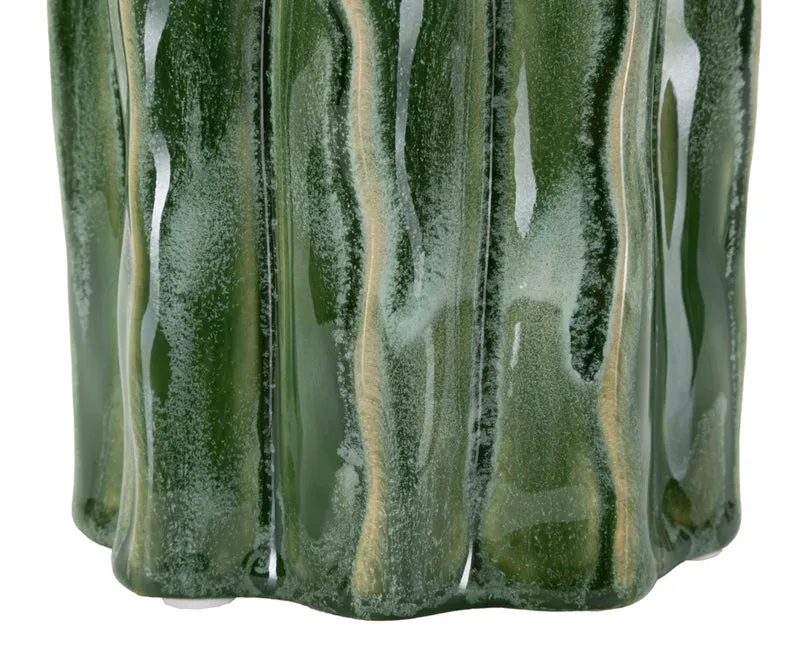 Vaso Cactus Tall Ø12x31,5 cm in Ceramica Verde