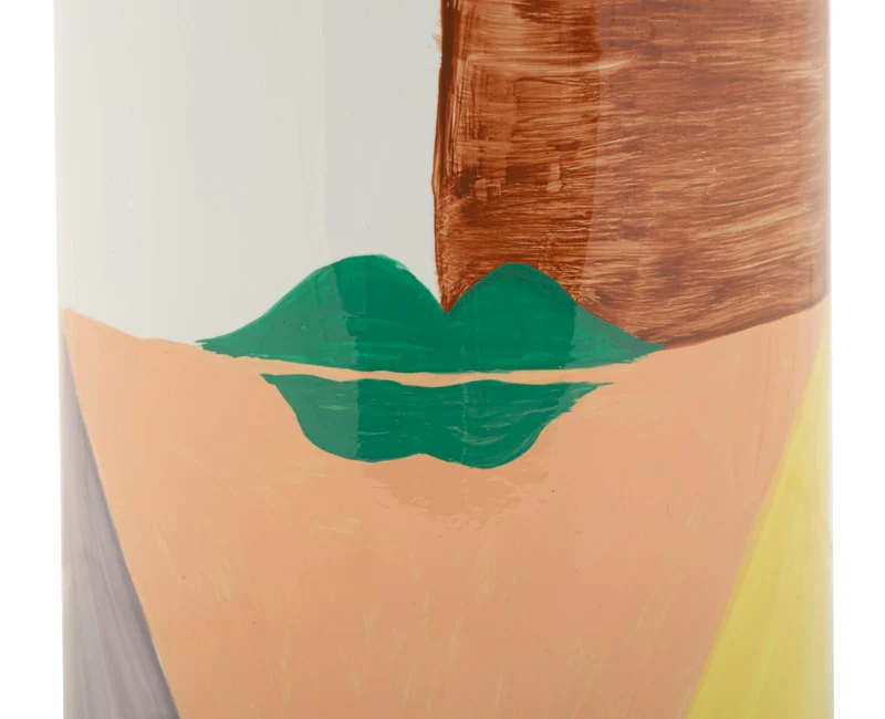 Vaso Piccassy Color Tall Ø15x40 cm in Ceramica Multicolor