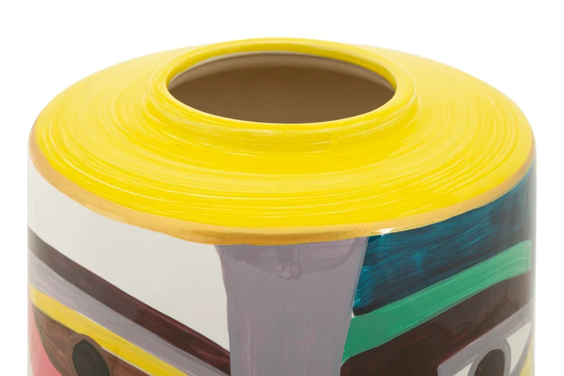 Vaso Piccassy Color Top Ø19x28 cm in Ceramica Multicolor