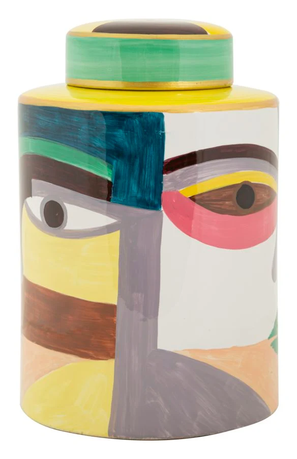 Vaso Piccassy Color Top Ø19x28 cm in Ceramica Multicolor