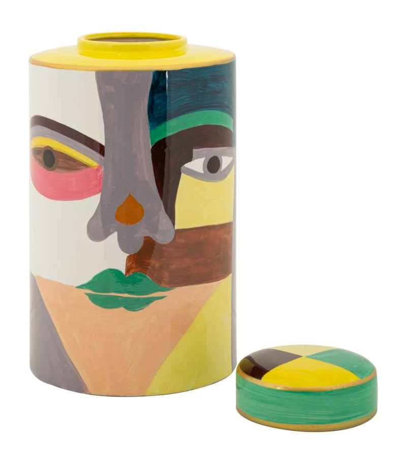Vaso Piccassy Color Top Ø19x33 cm in Ceramica Multicolor