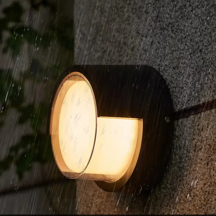 Modern outdoor LED wall lamp with motion sensor