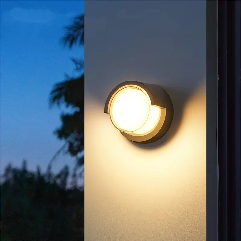Modern outdoor LED wall lamp with motion sensor