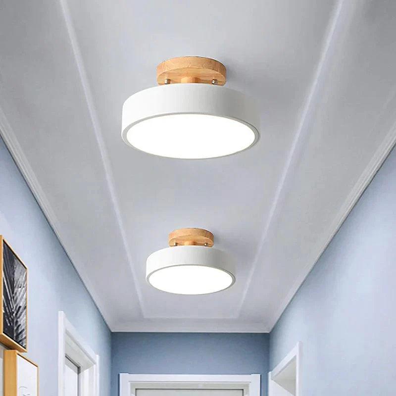 LED recessed ceiling lamp in Scandinavian style for interiors