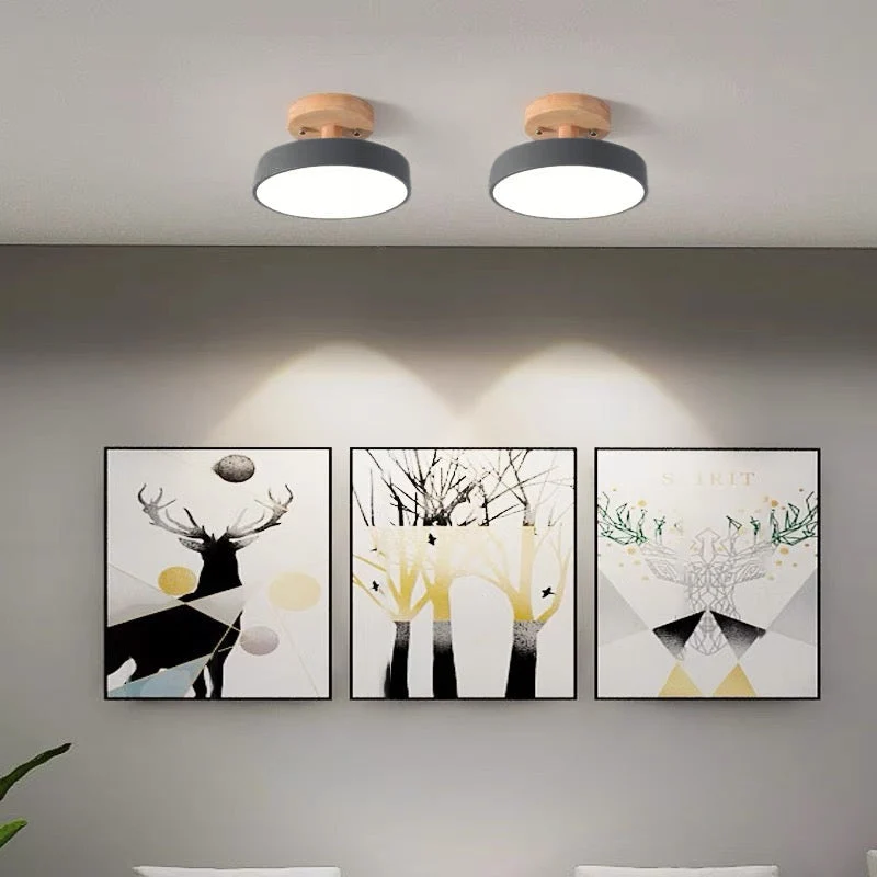 LED recessed ceiling lamp in Scandinavian style for interiors