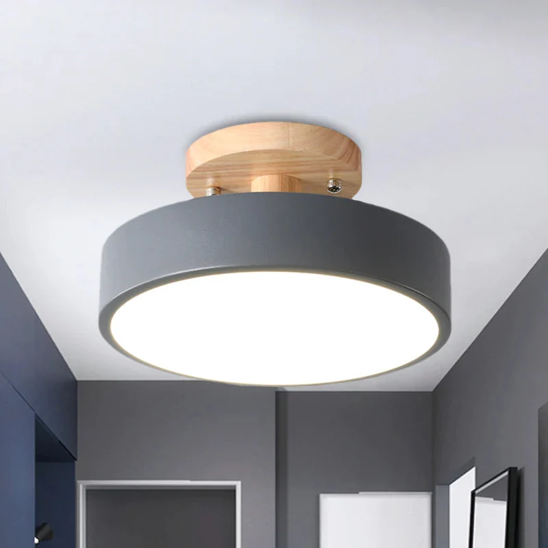 LED recessed ceiling lamp in Scandinavian style for interiors