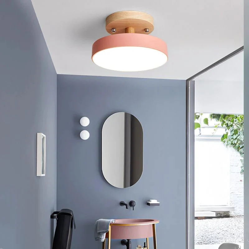 LED recessed ceiling lamp in Scandinavian style for interiors