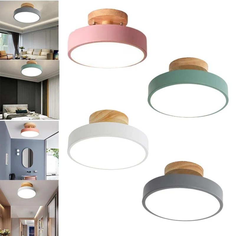 LED recessed ceiling lamp in Scandinavian style for interiors