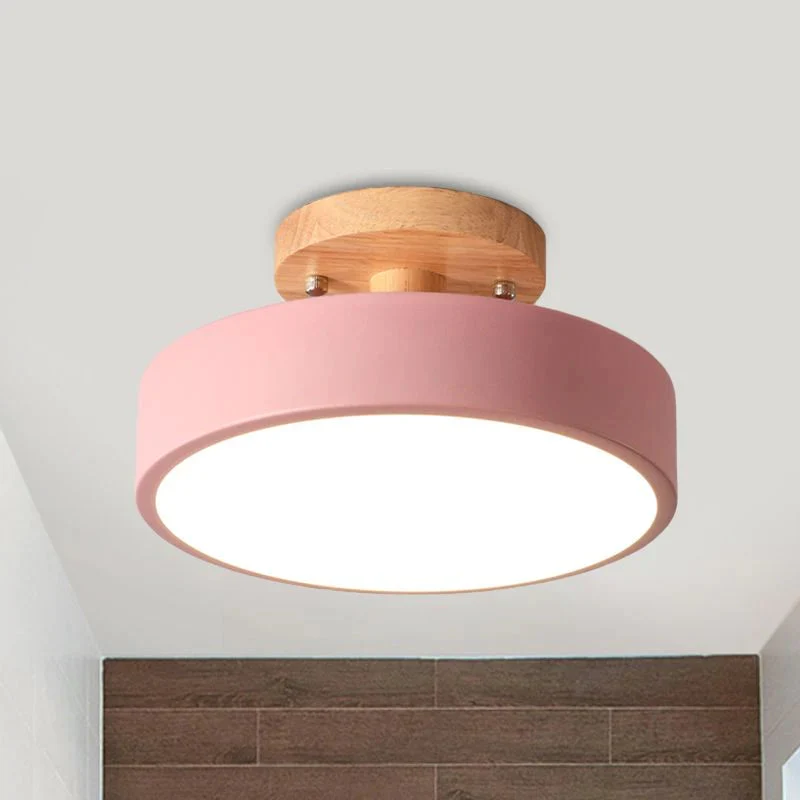 LED recessed ceiling lamp in Scandinavian style for interiors