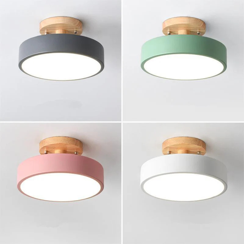 LED recessed ceiling lamp in Scandinavian style for interiors