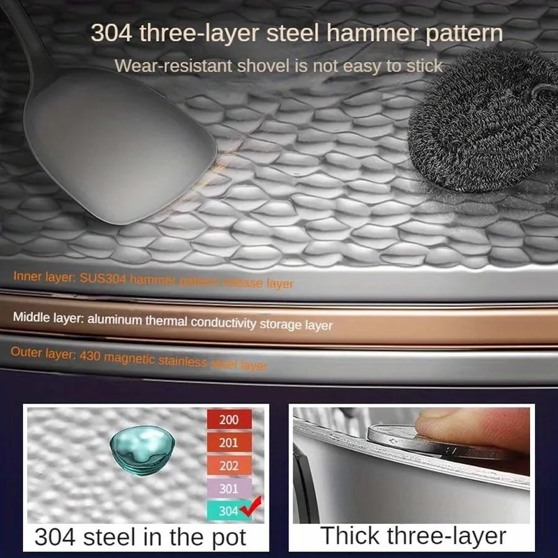 Titanium Wok – Ronde Bodem voor Inductie, Lichtgewicht & Snelle Warmteverdeling
