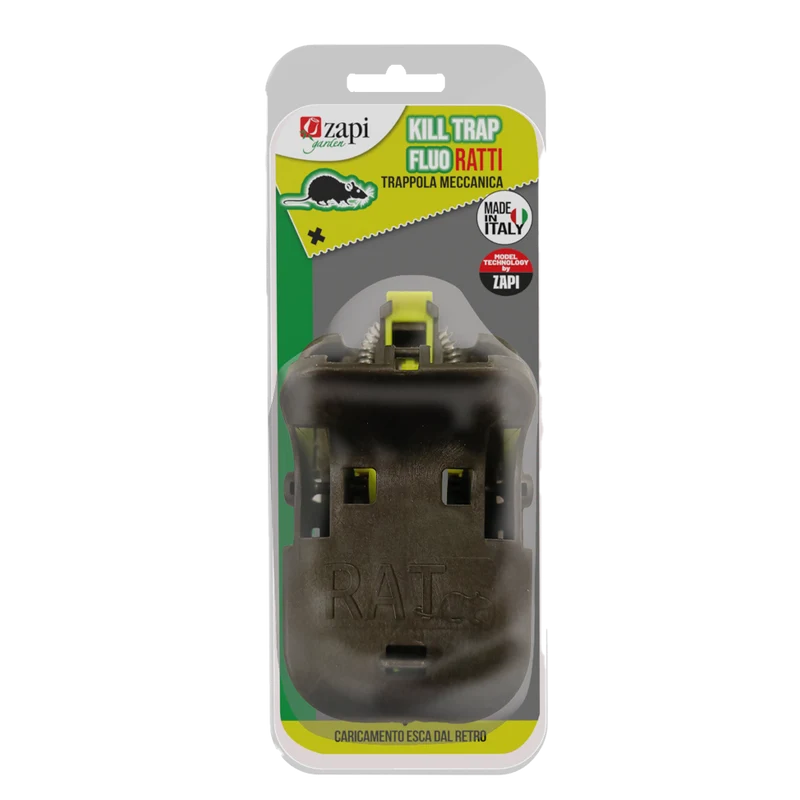 Trappola meccanica a scatto per ratti Zapi Kill Trap Fluo Ratti 1 pezzo