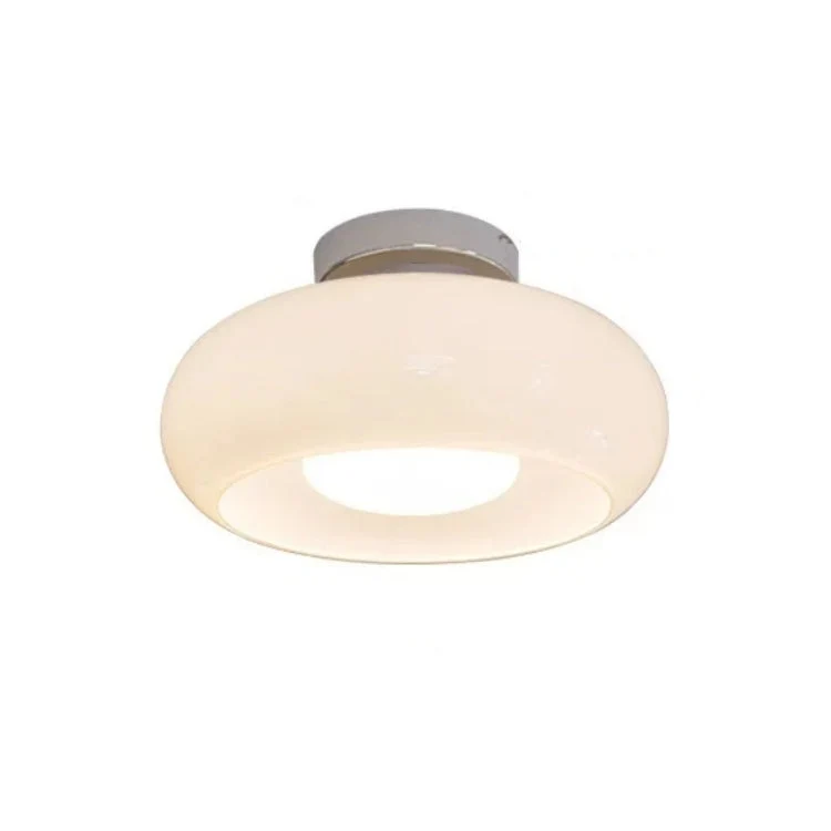 Classic Amber Glass Round Ceiling Lamp
