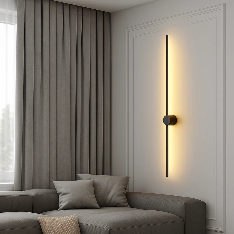 Linear LED wall lamp ambient light easy installation