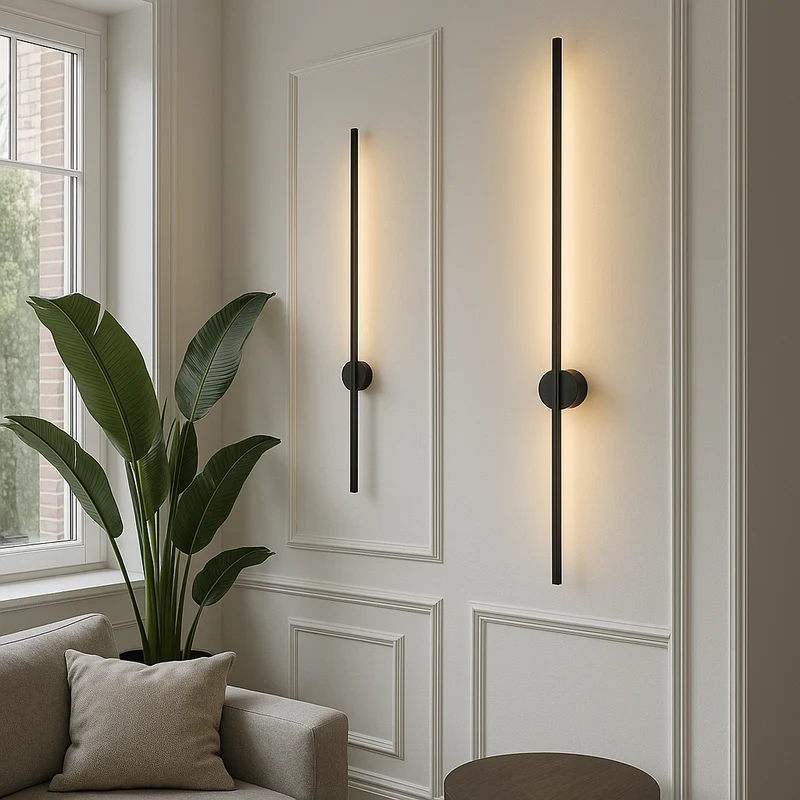Linear LED wall lamp ambient light easy installation