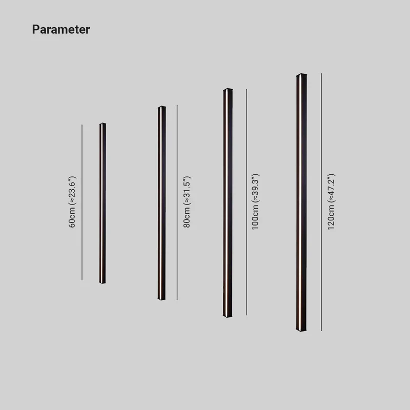 Minimalist LED wall lamp with a linear style for the home