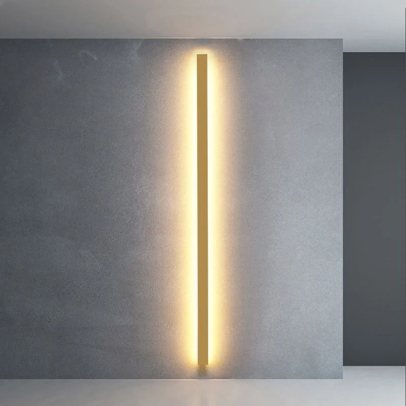 Minimalist LED wall lamp with a linear style for the home