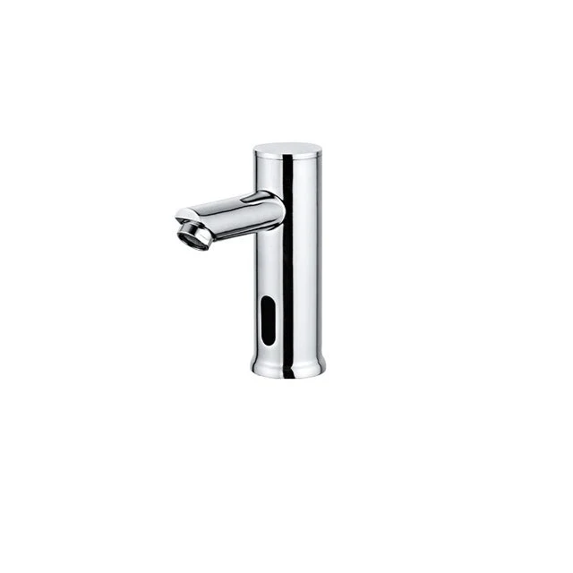 Automatic washbasin faucet with motion sensor