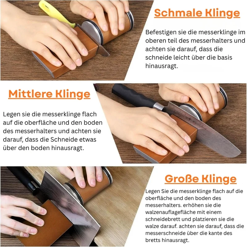 Compact kitchen knife sharpener with angle guide
