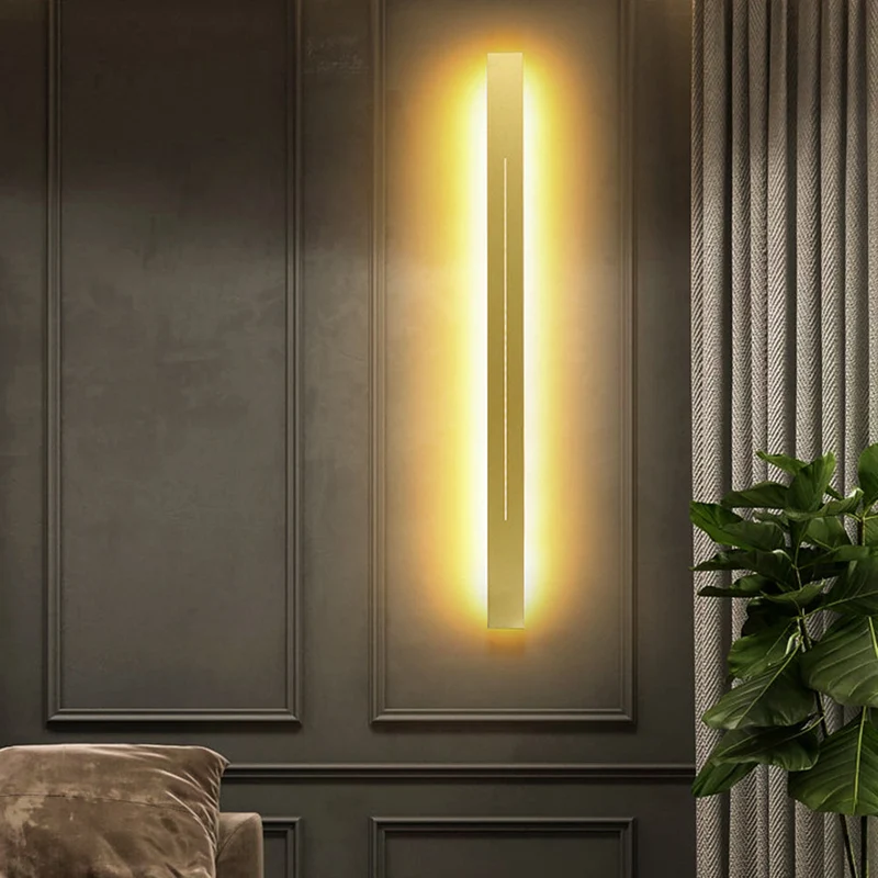 Slim LED lighting fixture – modern wall sconce for home interiors
