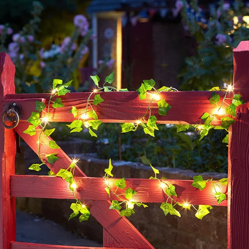 Flower and Leaf Motif String Lights for Interior Decoration and Parties – Christmas Lights