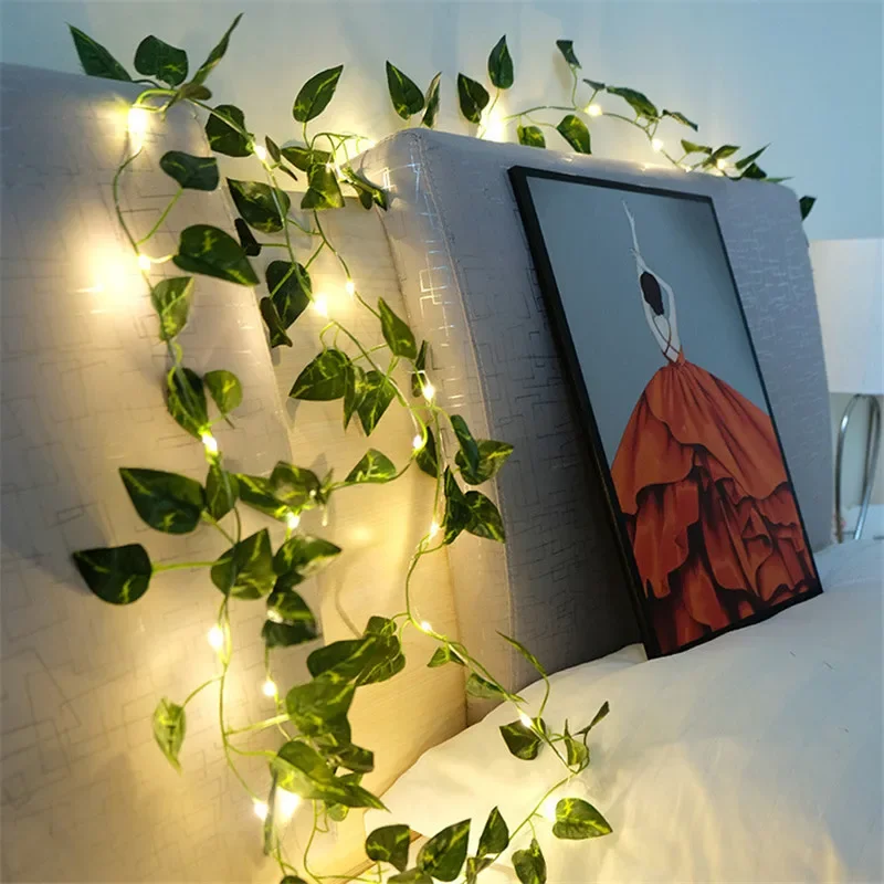Flower and Leaf Motif String Lights for Interior Decoration and Parties – Christmas Lights