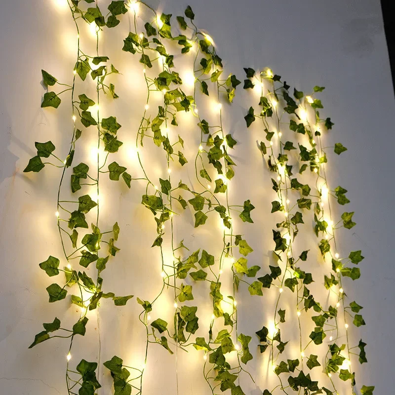 Flower and Leaf Motif String Lights for Interior Decoration and Parties – Christmas Lights