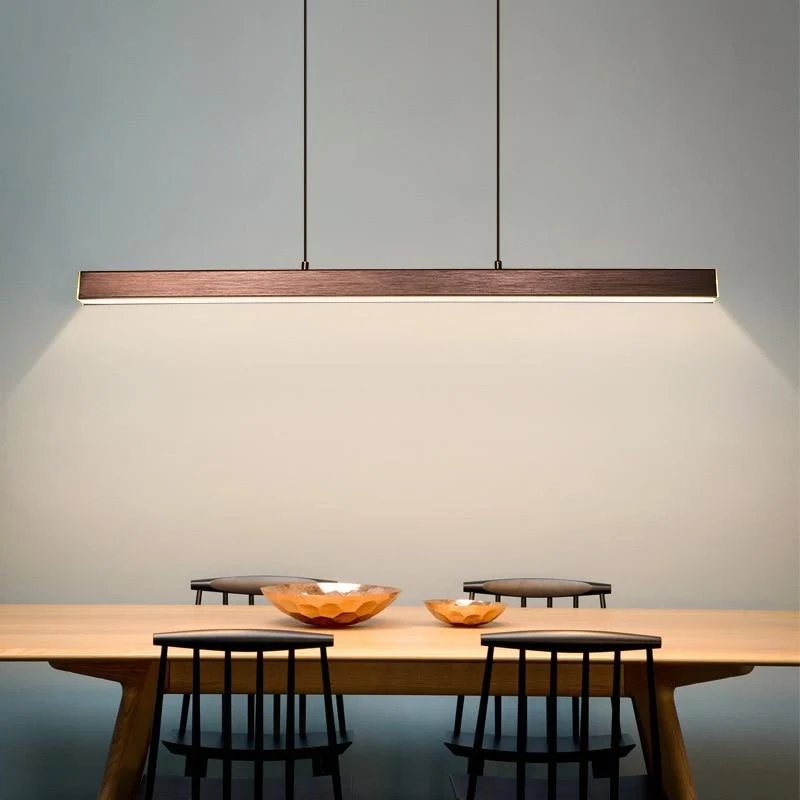 Linear pendant ceiling lamps – modern LED fixture with adjustment
