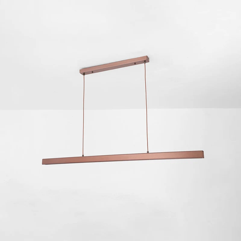Linear pendant ceiling lamps – modern LED fixture with adjustment