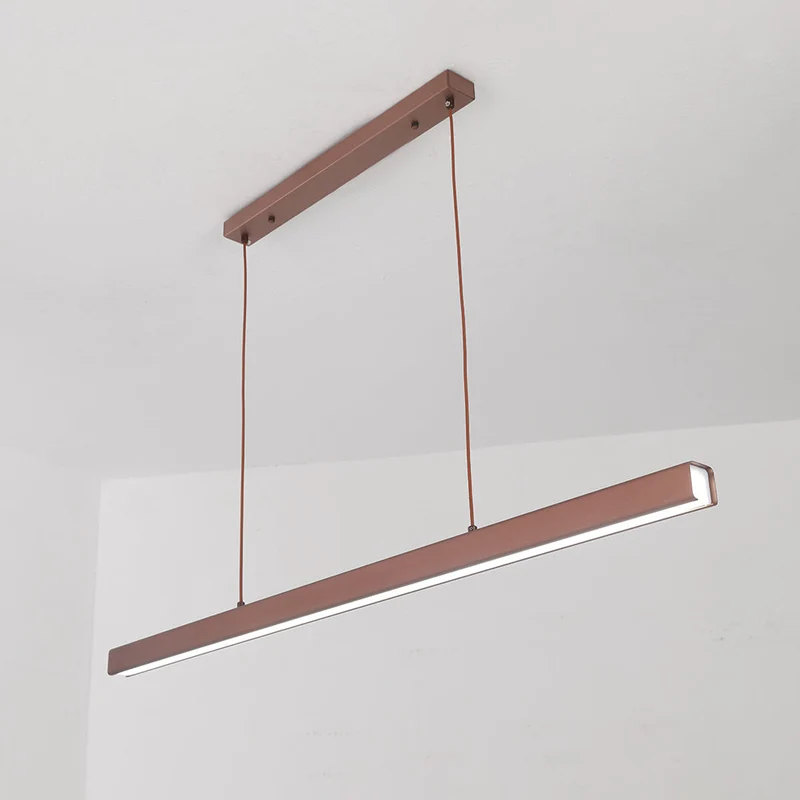 Linear pendant ceiling lamps – modern LED fixture with adjustment