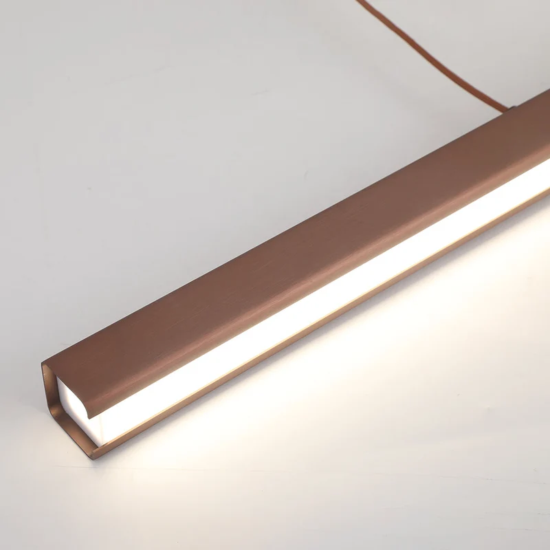 Linear pendant ceiling lamps – modern LED fixture with adjustment