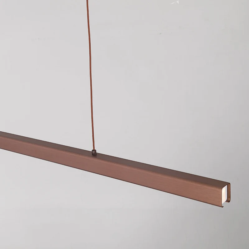 Linear pendant ceiling lamps – modern LED fixture with adjustment