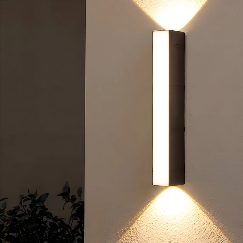 Outdoor LED wall lights with very bright light, weather-resistant
