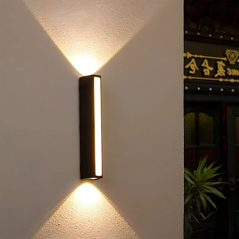Outdoor LED wall lights with very bright light, weather-resistant