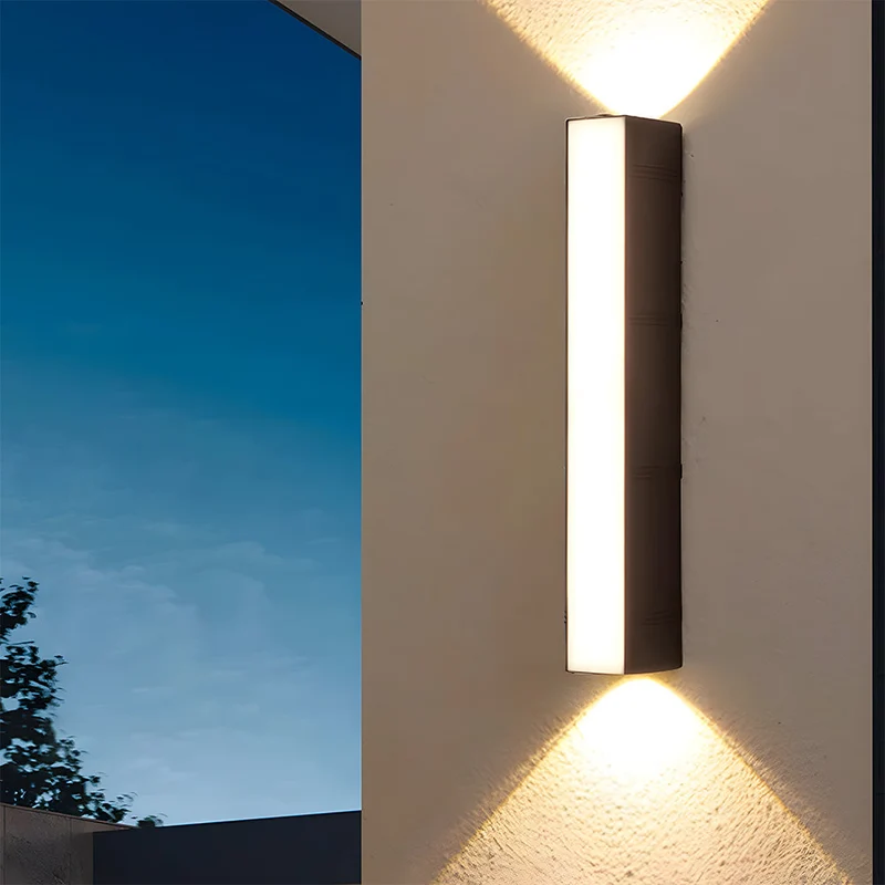 Outdoor LED wall lights with very bright light, weather-resistant
