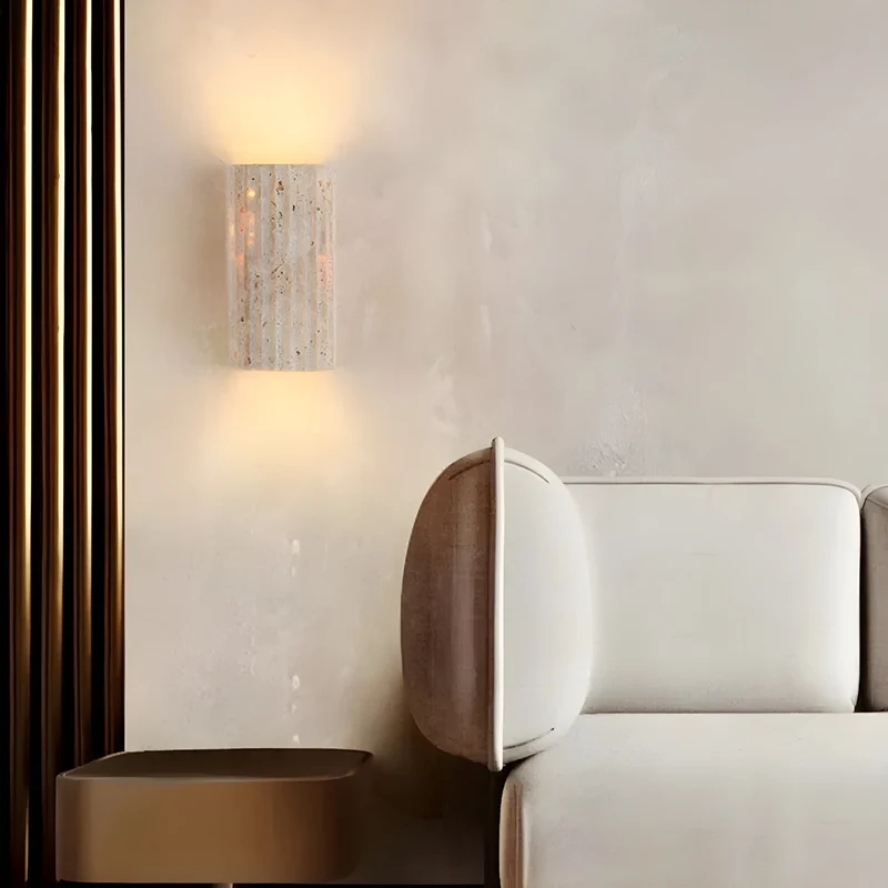 Modern wall-mounted LED lamp with soft, warm light for interiors