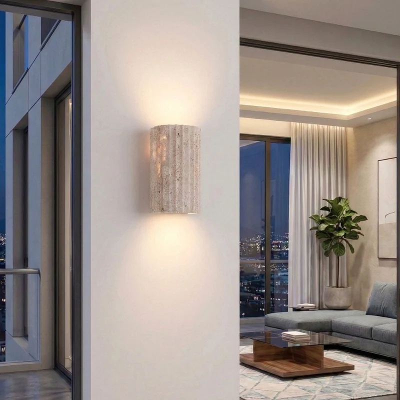 Modern wall-mounted LED lamp with soft, warm light for interiors
