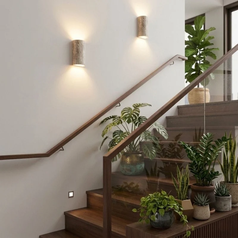 Modern wall-mounted LED lamp with soft, warm light for interiors