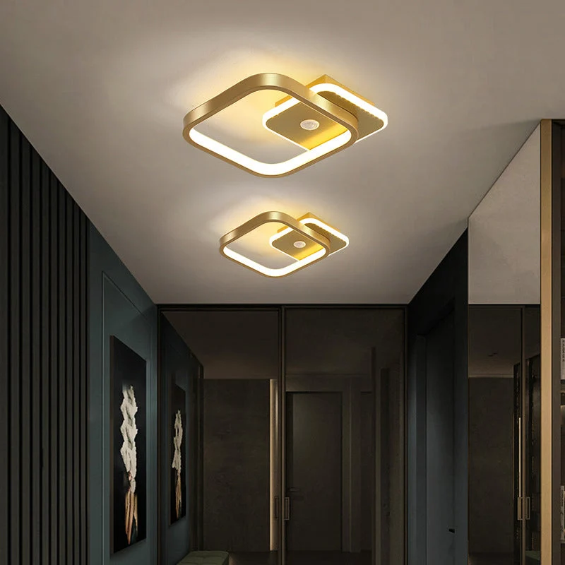 Modern LED ceiling lamp with motion sensor
