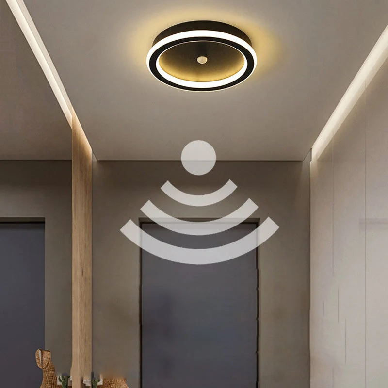 Modern LED ceiling lamp with motion sensor