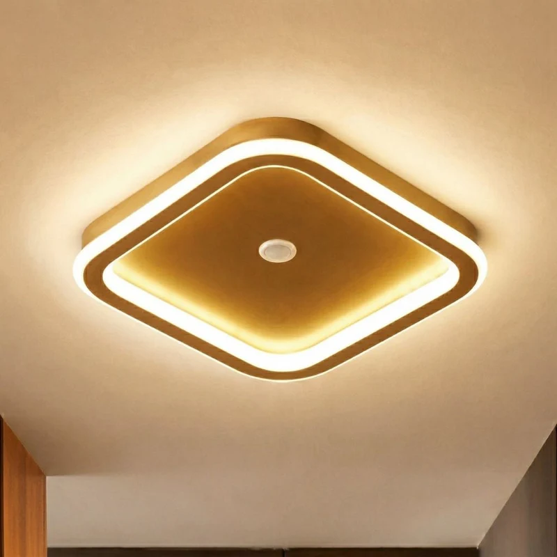 Modern LED ceiling lamp with motion sensor