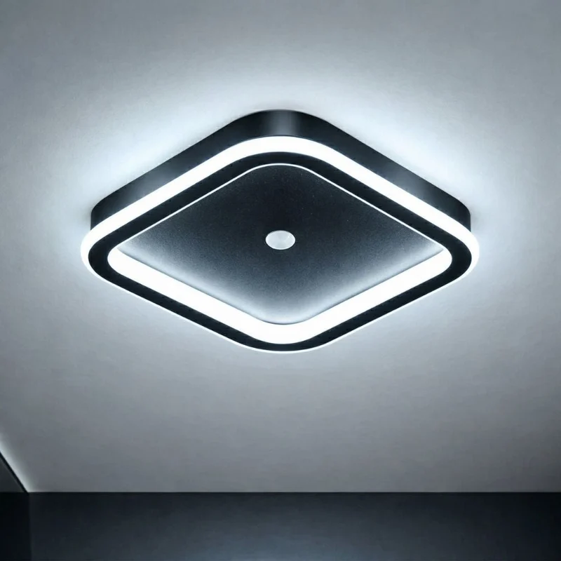 Modern LED ceiling lamp with motion sensor