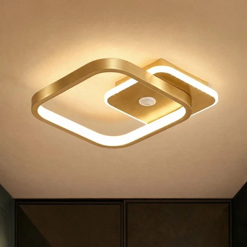 Modern LED ceiling lamp with motion sensor