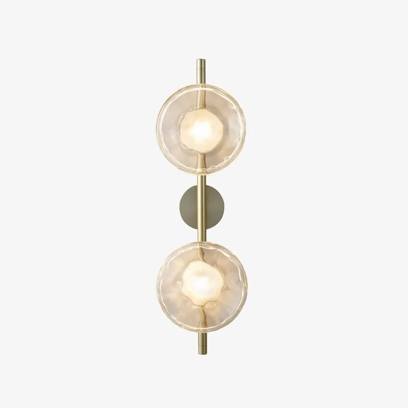 Nordic – round wall lamp with textured finish, modern interior fixture