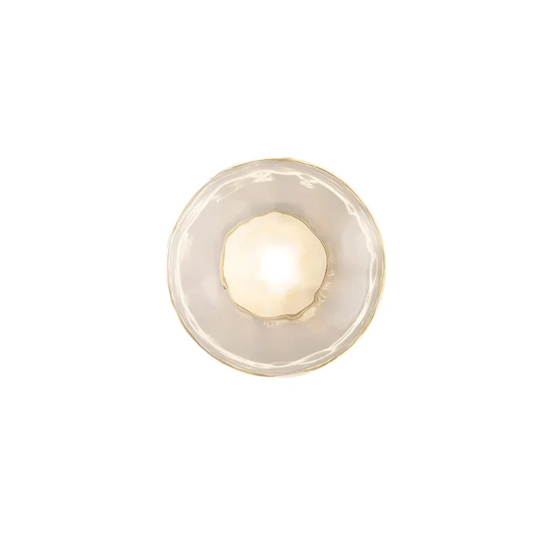 Nordic – round wall lamp with textured finish, modern interior fixture