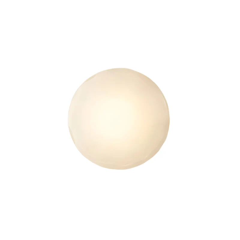 Nordic – round wall lamp with textured finish, modern interior fixture