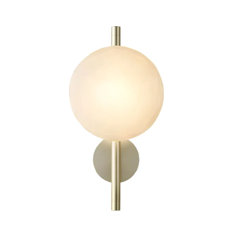 Nordic – round wall lamp with textured finish, modern interior fixture