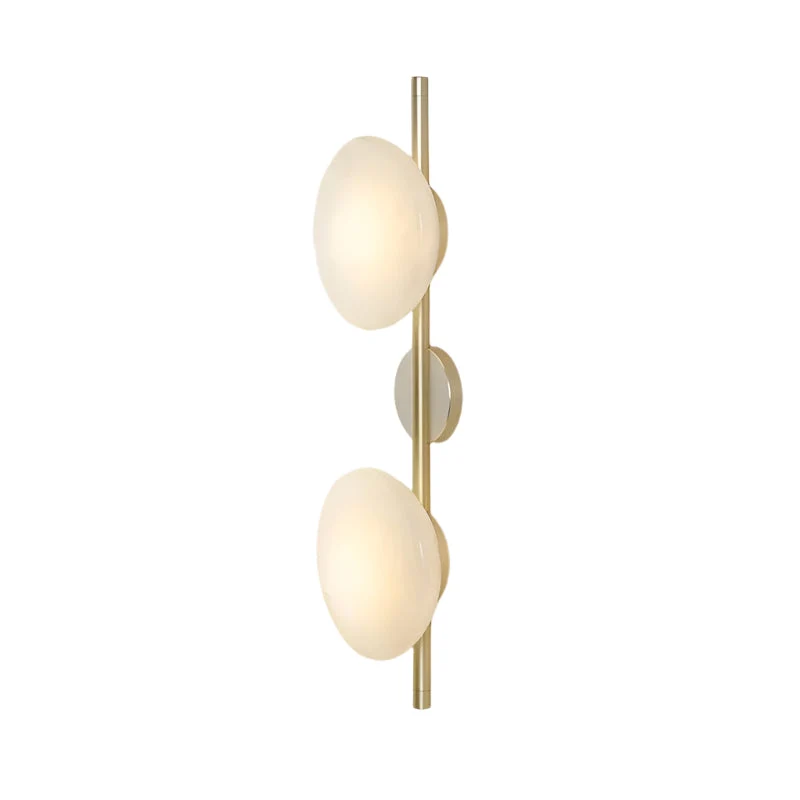 Nordic – round wall lamp with textured finish, modern interior fixture