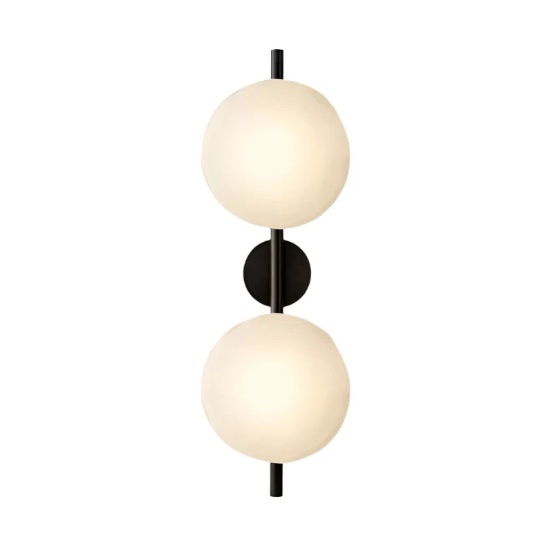 Nordic – round wall lamp with textured finish, modern interior fixture