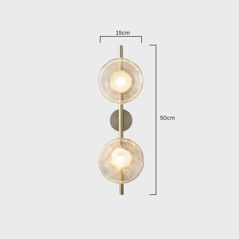 Nordic – round wall lamp with textured finish, modern interior fixture